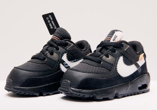 The Off-White x Nike Air Max 90 Is Releasing In Little Kids/Toddlers Sizes