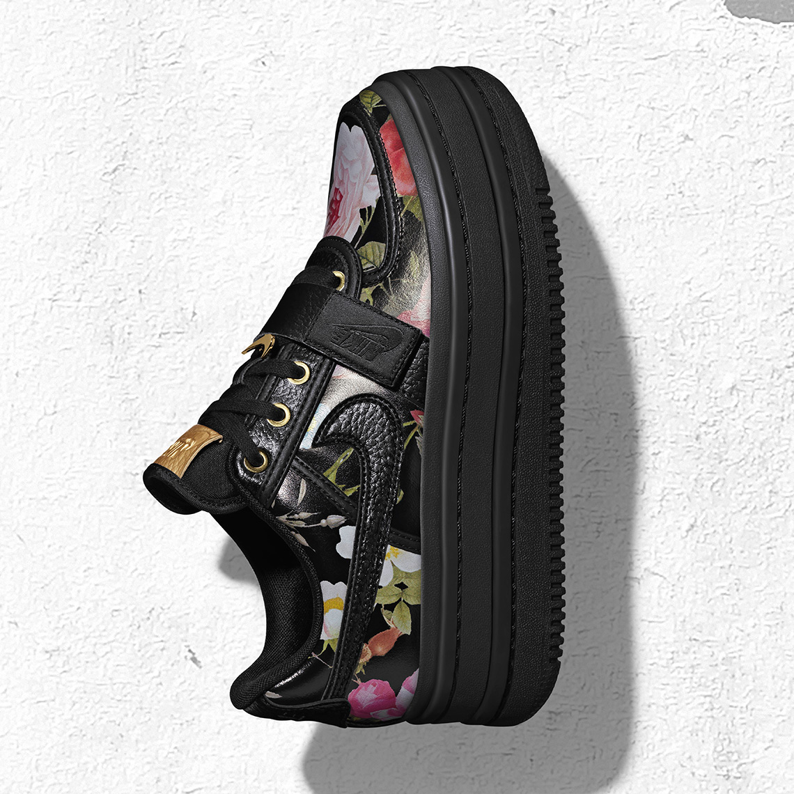 floral nike platform sneakers