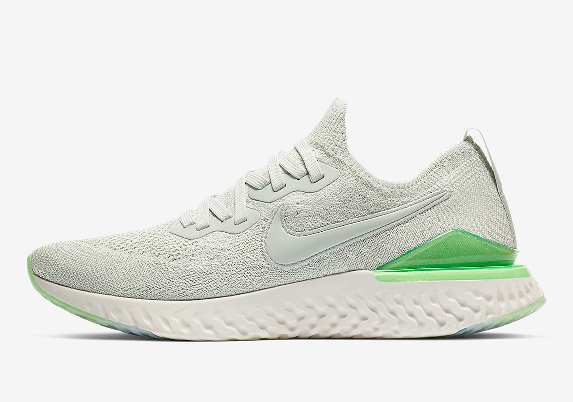 nike epic react flyknit 2 white lime blast