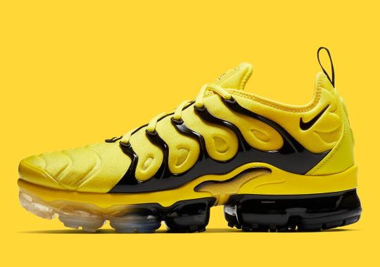 The Nike Vapormax Plus Arrives In A Speedy Yellow And Black