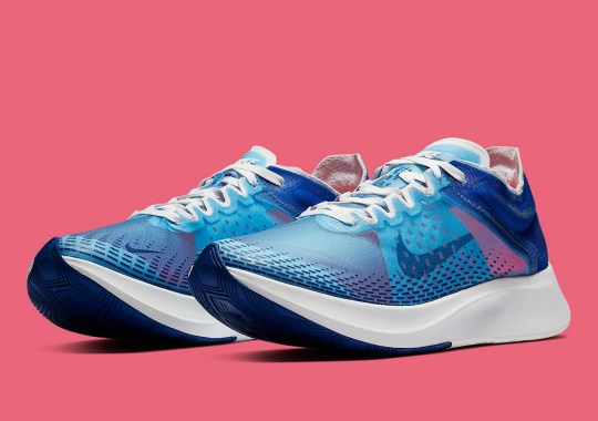 The Nike Zoom Fly SP Fast Appears In Translucent Indigo Uppers