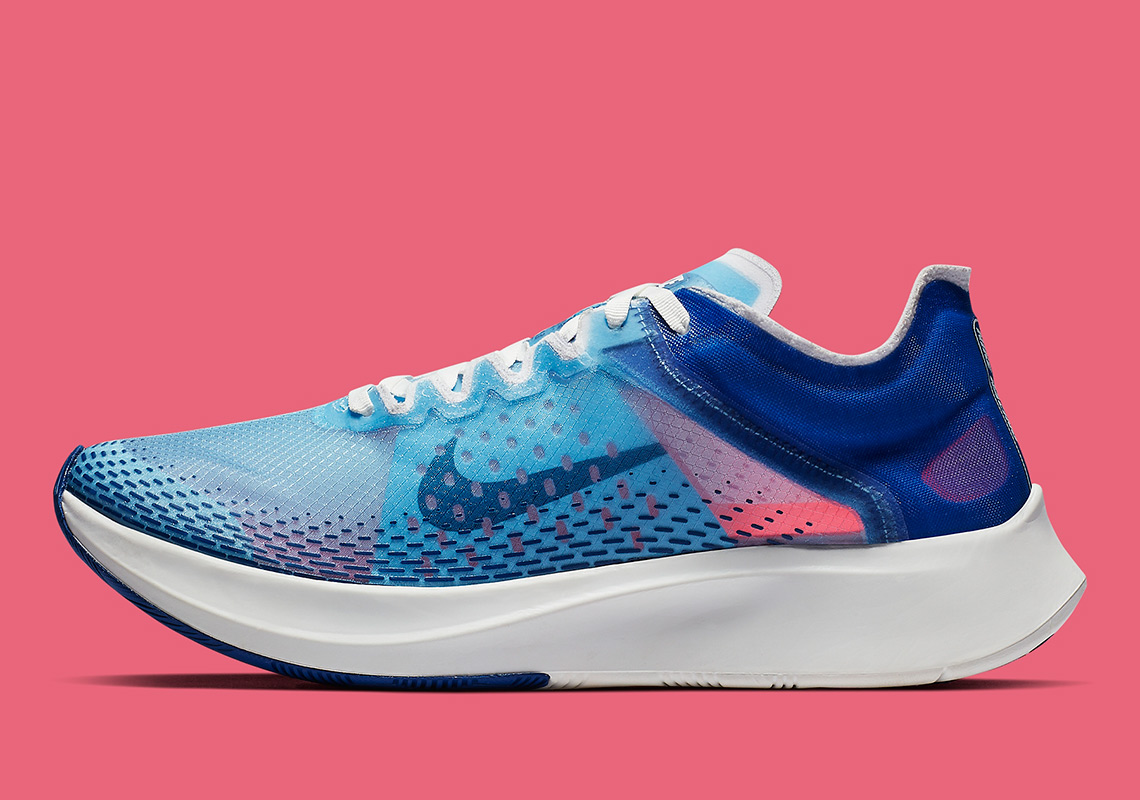 nike zoom fly sp fast blue