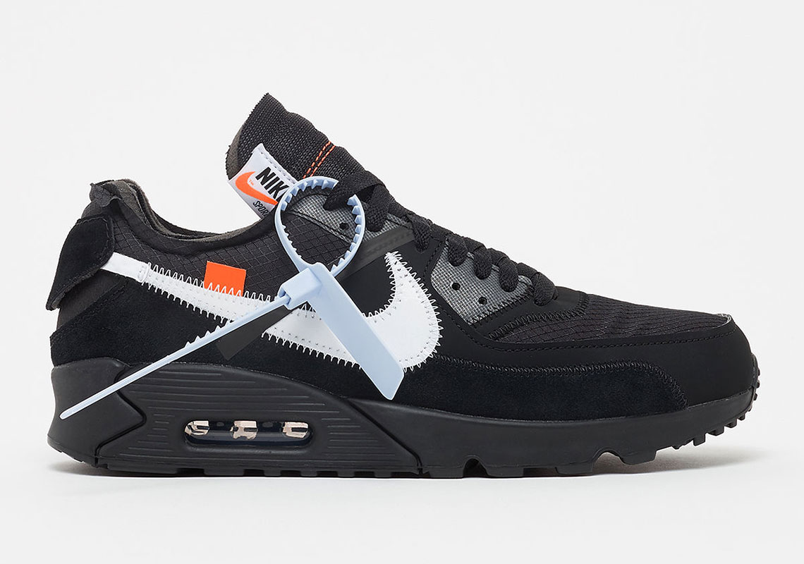 Off White Nike Air Max 90 Black White 