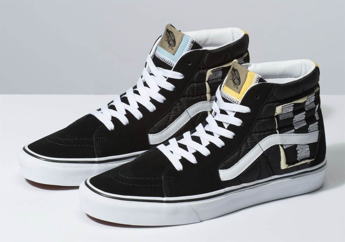 Vans SK8-Hi Mixed Quilting Black White Store List | SneakerNews.com