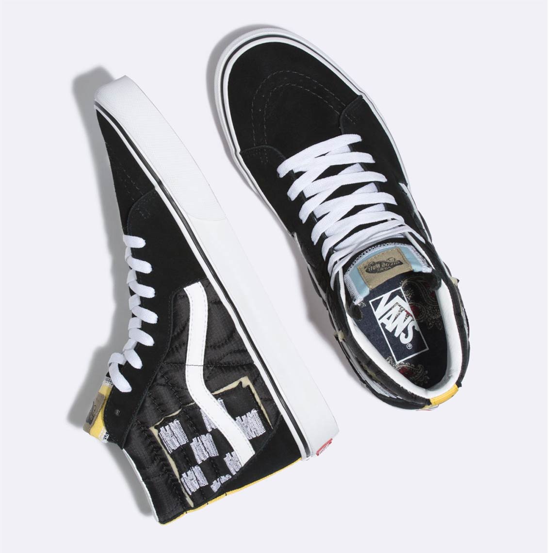 Vans SK8-Hi Mixed Quilting Black White Store List | SneakerNews.com