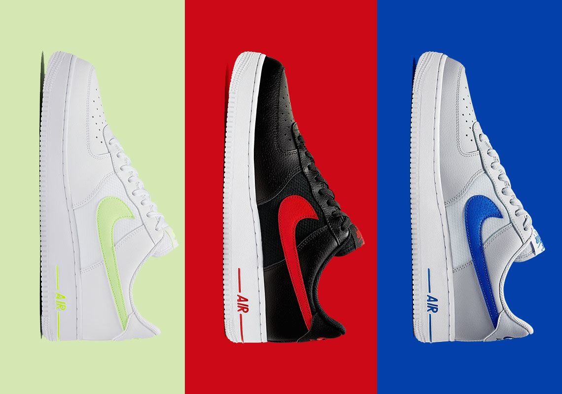 The Nike Air Force 1 Low Adds Clean Leather And Mesh To Three Colorways
