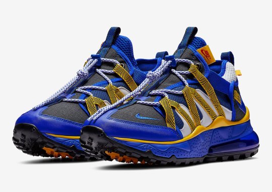 The Nike Air Max 270 Bowfin Releases In Warriors Blue And Yellow Themes