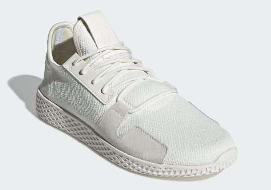 The Pharrell x adidas Tennis Hu V2 Is Back In Monochromatic White And Black