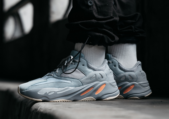 Detailed On-Foot Look At The adidas Yeezy Boost 700 “Inertia”
