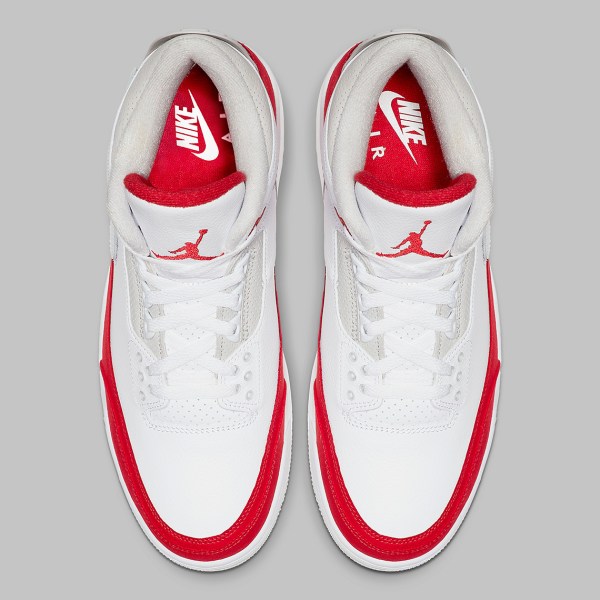 Air Jordan 3 Tinker CJ0939-100 White/University Red Release Date ...