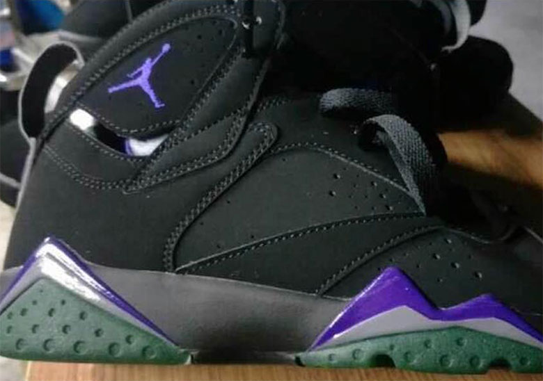Air Jordan 7 Bucks Black Purple Green 