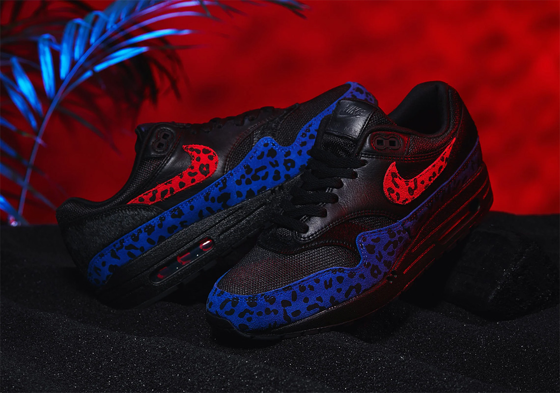 Nike air max black sales leopard