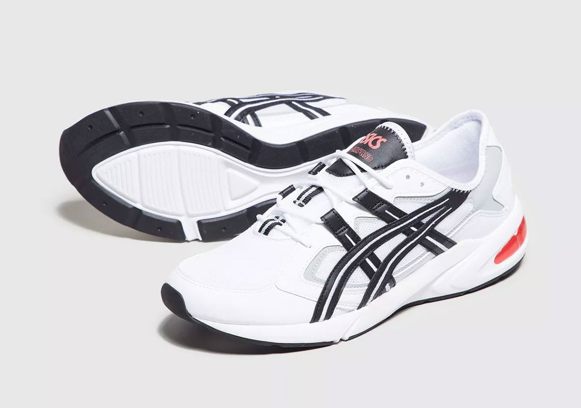 asics white and black