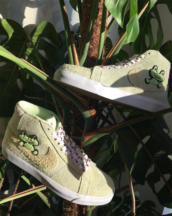 frog skateboard nike blazer