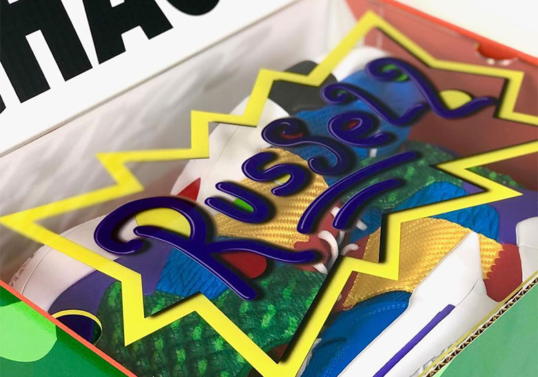 Russell Westbrook's 90s Themed PEs Continue With Rugrats Chuckie Colorway