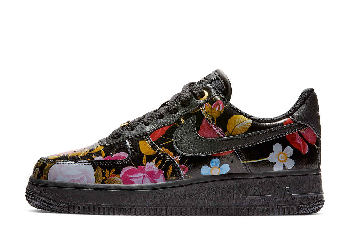 nike shoes with flowers on them