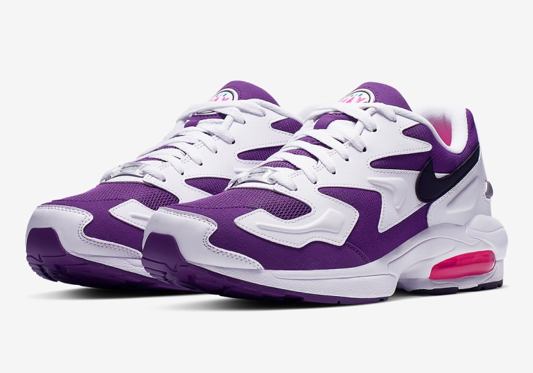 Nike Air Max 2 Light Purple White Pink Sneakers Men Size 9 Tennis Shoes Athletic Nike Air Max 98 Raptors Women main image 4
