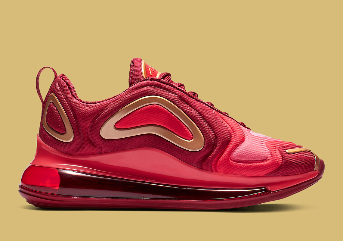 nike air max 720 red gold