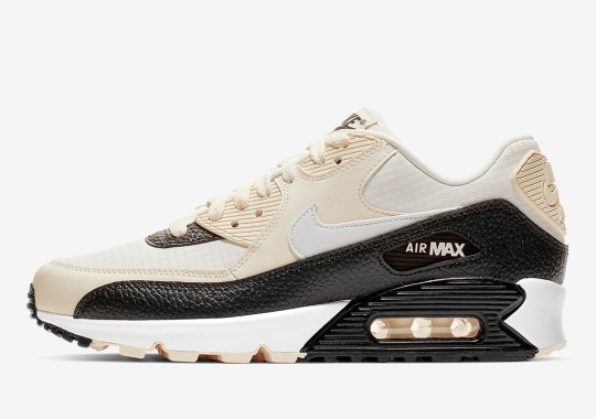 Nike Air Max 90 “Pale Ivory” Features Tumbled Leather Mudguards