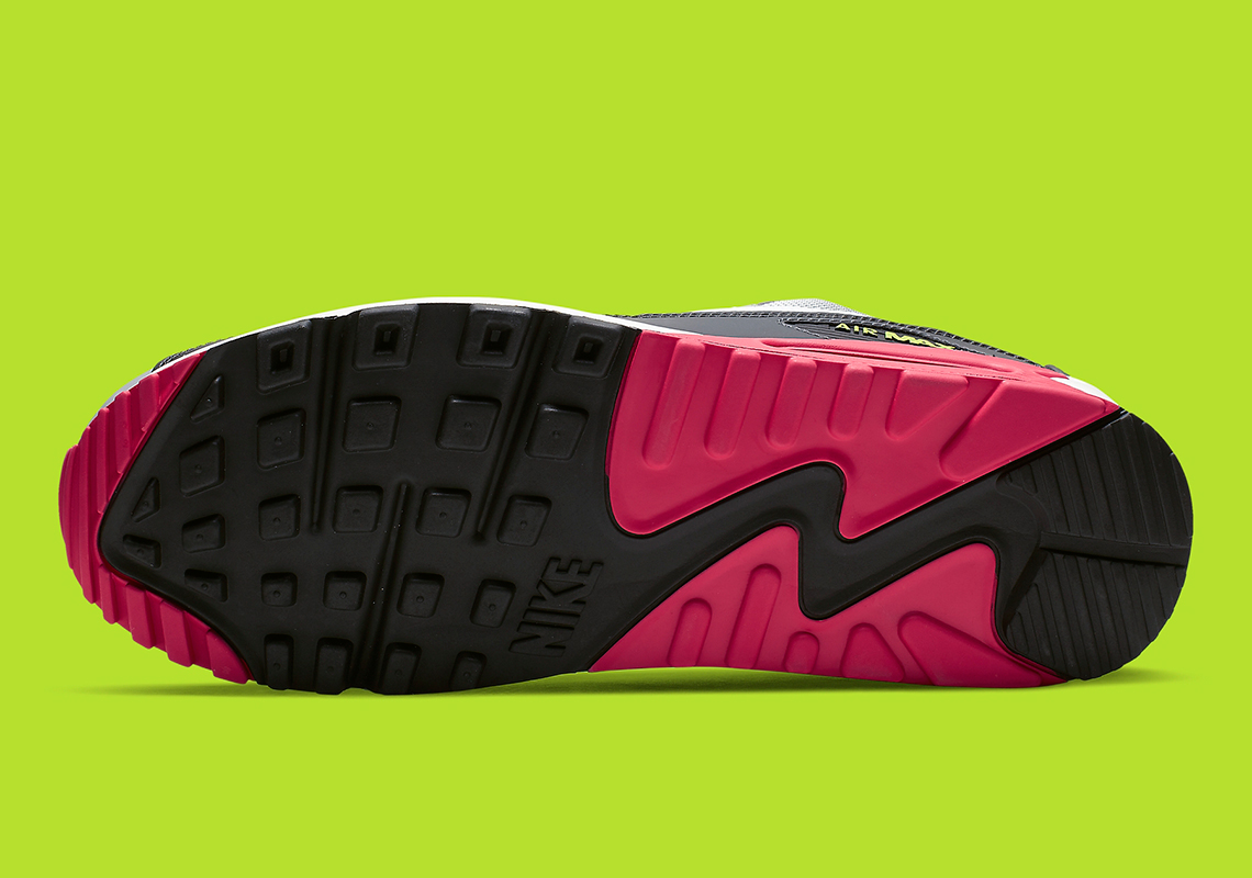 Nike Air Max 90 Grey Pink Volt Aj1285 020 2