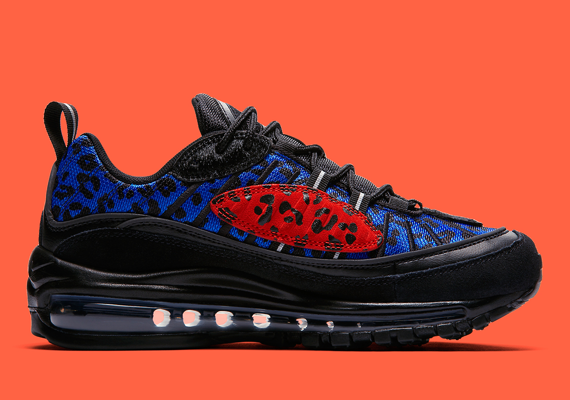 nike air max 98 premium animal women's shoe