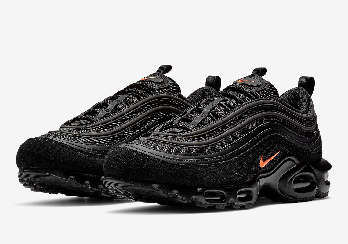 nike air max plus 97 black hyper crimson