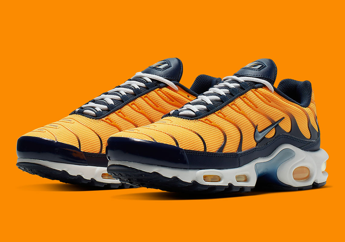 The Nike Air Max Plus Is Back In Dark Navy And Orange Hues
