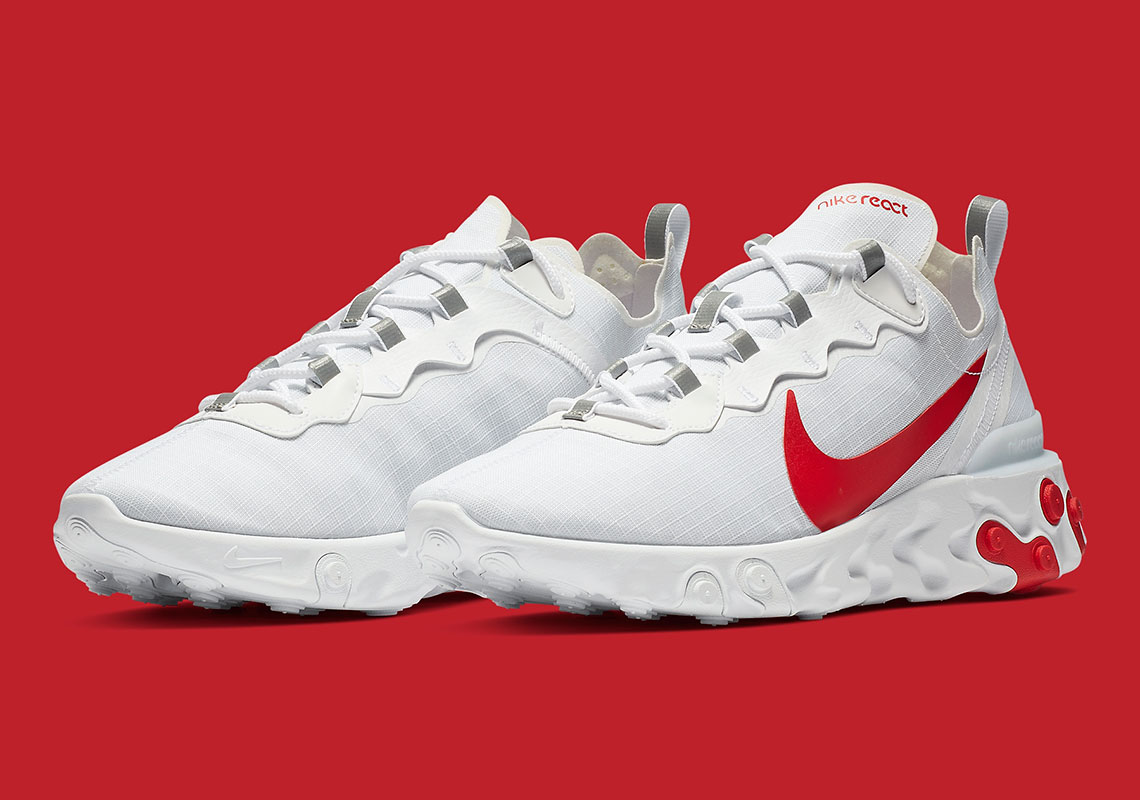nike react element 55 red white blue