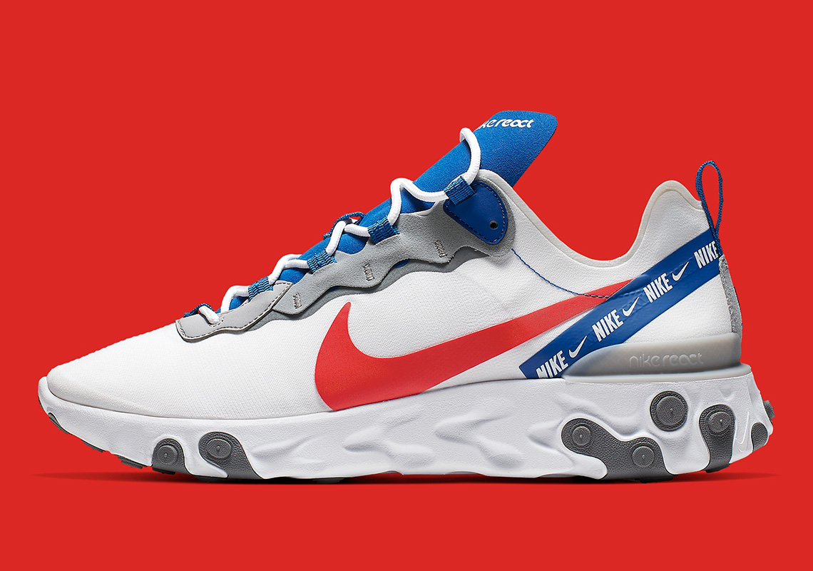 Nike React Element 55 Red Royal CD7340 Release Info | SneakerNews.com