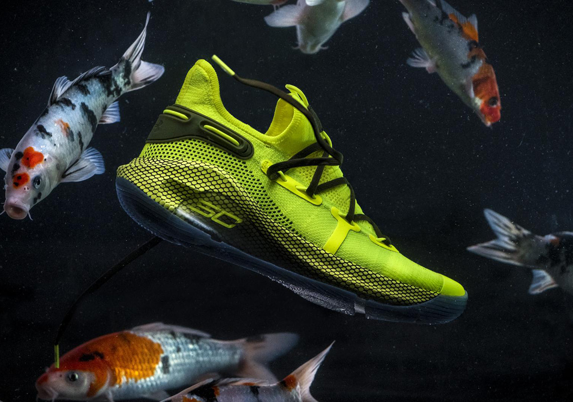 neon green steph curry shoes