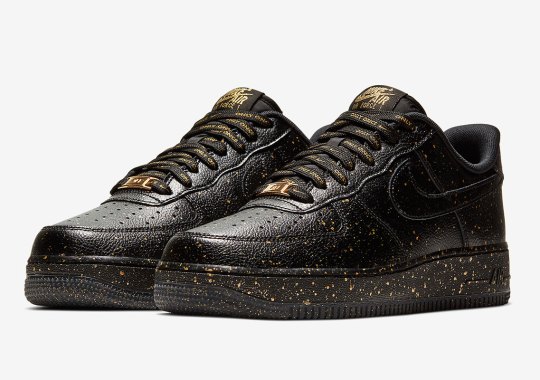 Full Gold Speckling Appears On The Nike Air Force 1 “Only Once”