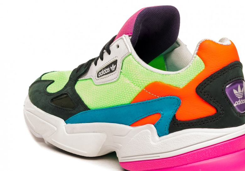 adidas falcon shoes neon