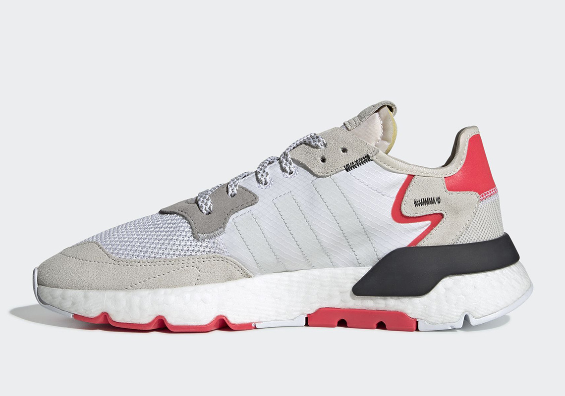 Adidas Nite Jogger Light Grey Red F34123 Release Info