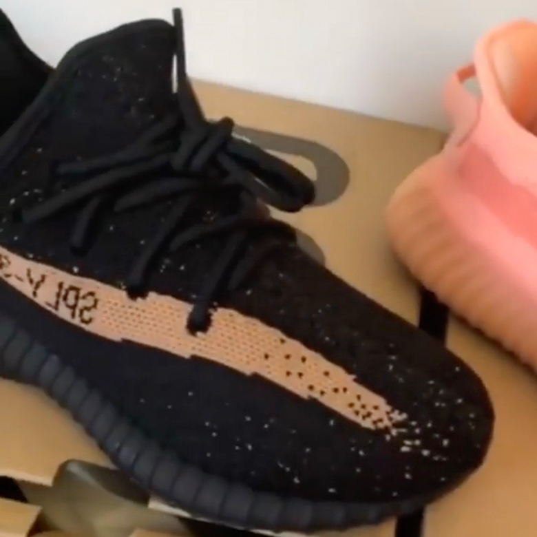 adidas yellow yeezy 350 boost v2 copper kids