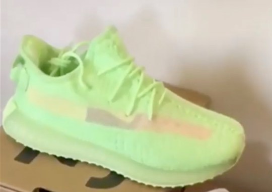 Kim Kardashian Previews New adidas green Yeezy Boost 350 V2s and 700 V2s On Snapchat