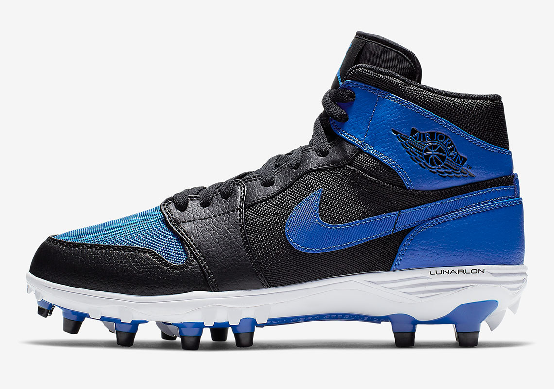 blue jordan cleats