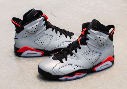 The Air Jordan 6 “Infrared” Returns With A Full Reflective Upper