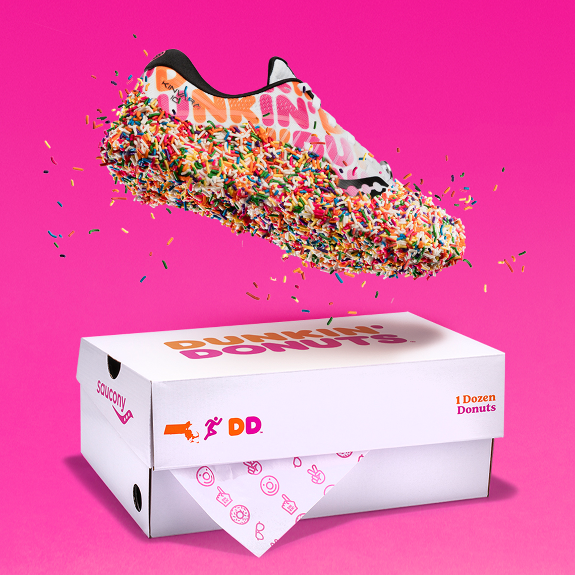 Dunkin Donuts How did you guys arrive at the Space Race theme for your saucony azura collaboration project 
