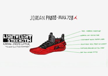 Jordan Proto Max 720 Metallic Silver/Black/Gym Red BQ6623  display picture 2