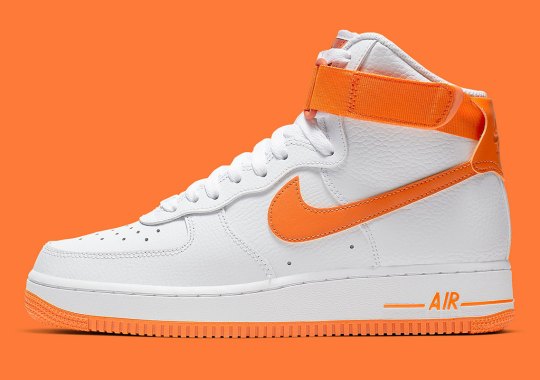 The Nike Air Force 1 High Gets Hit With Vibrant Orange Accents