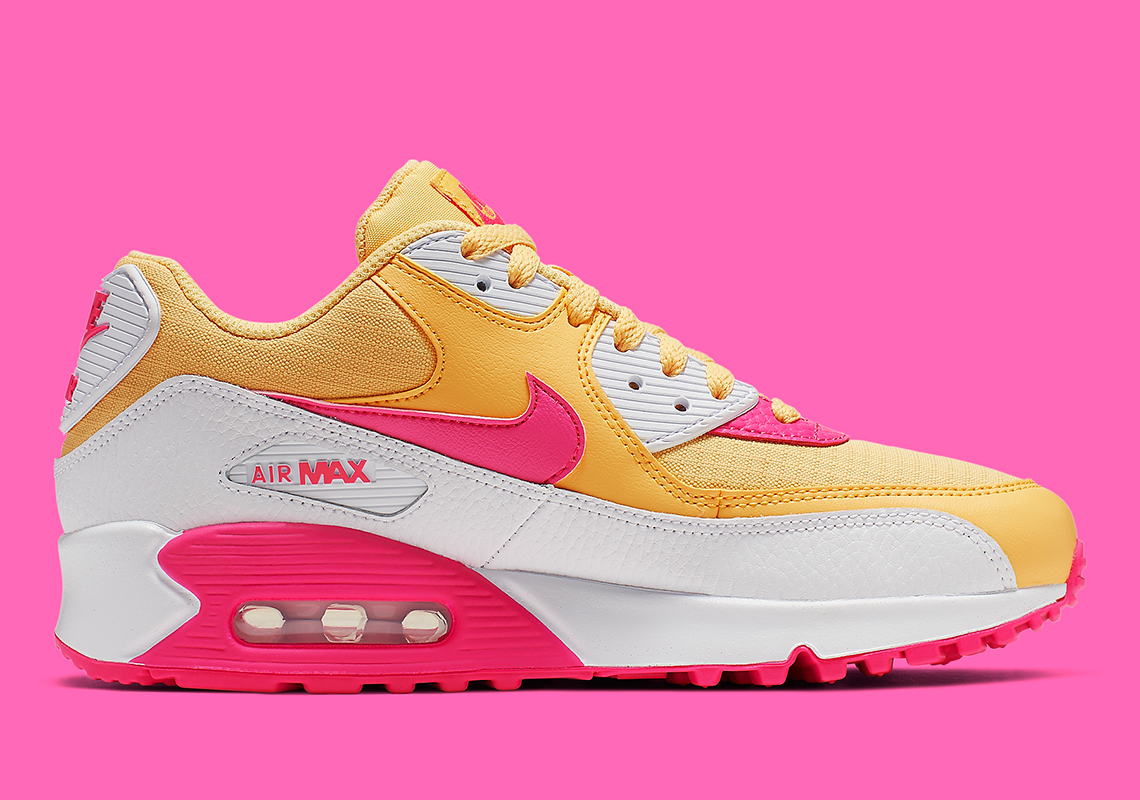 Nike Air Max 90 Women's Yellow Pink White 325213-702 | SneakerNews.com