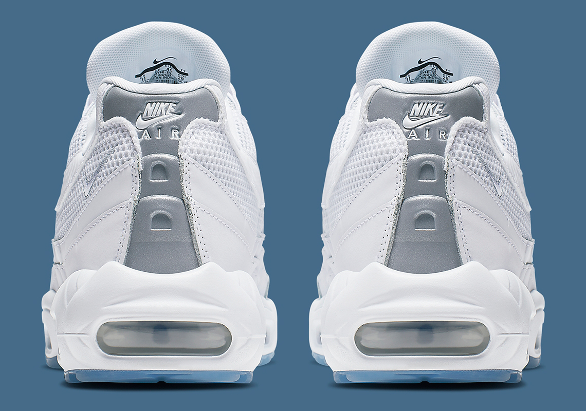 air max 95 white silver