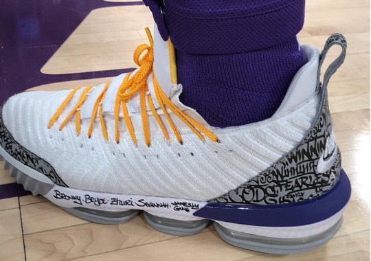 LeBron Laces Up An Air Jordan 3-Inspired Version Of The LeBron 16