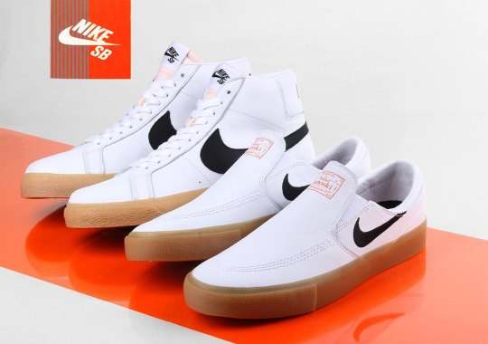 The Next Nike SB Orange Label Releases Feature White Leather And Gum Soles