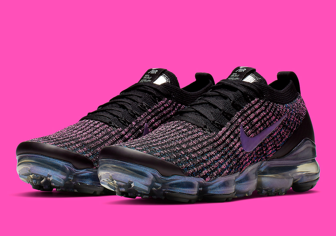nike vapormax flyknit 3 pink and black