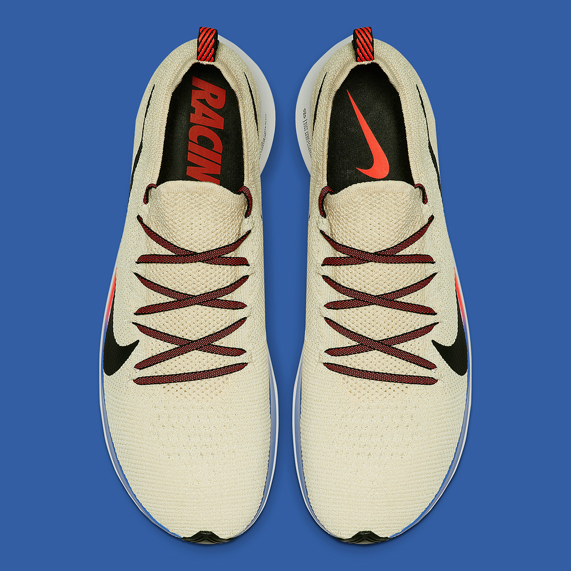 Nike Zoom Fly Flyknit Cream Red Blue AR4561-200 | SneakerNews.com