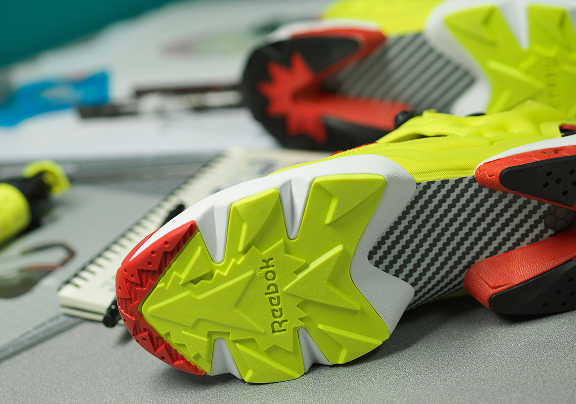 Reebok Instapump Fury Og Citron Red Black 3