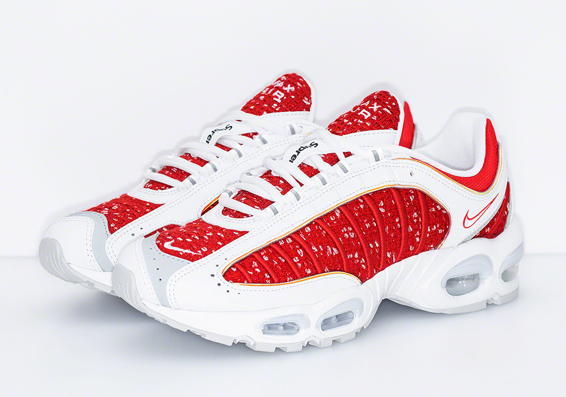 Supreme Nike Air Max Tailwind 4 AT3854-001 + AT3854-100 Release