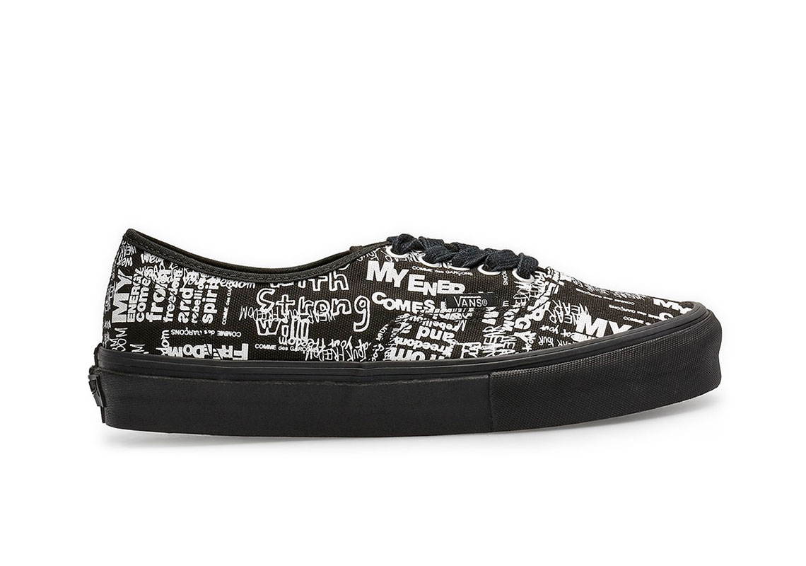 vans collab comme des garcons