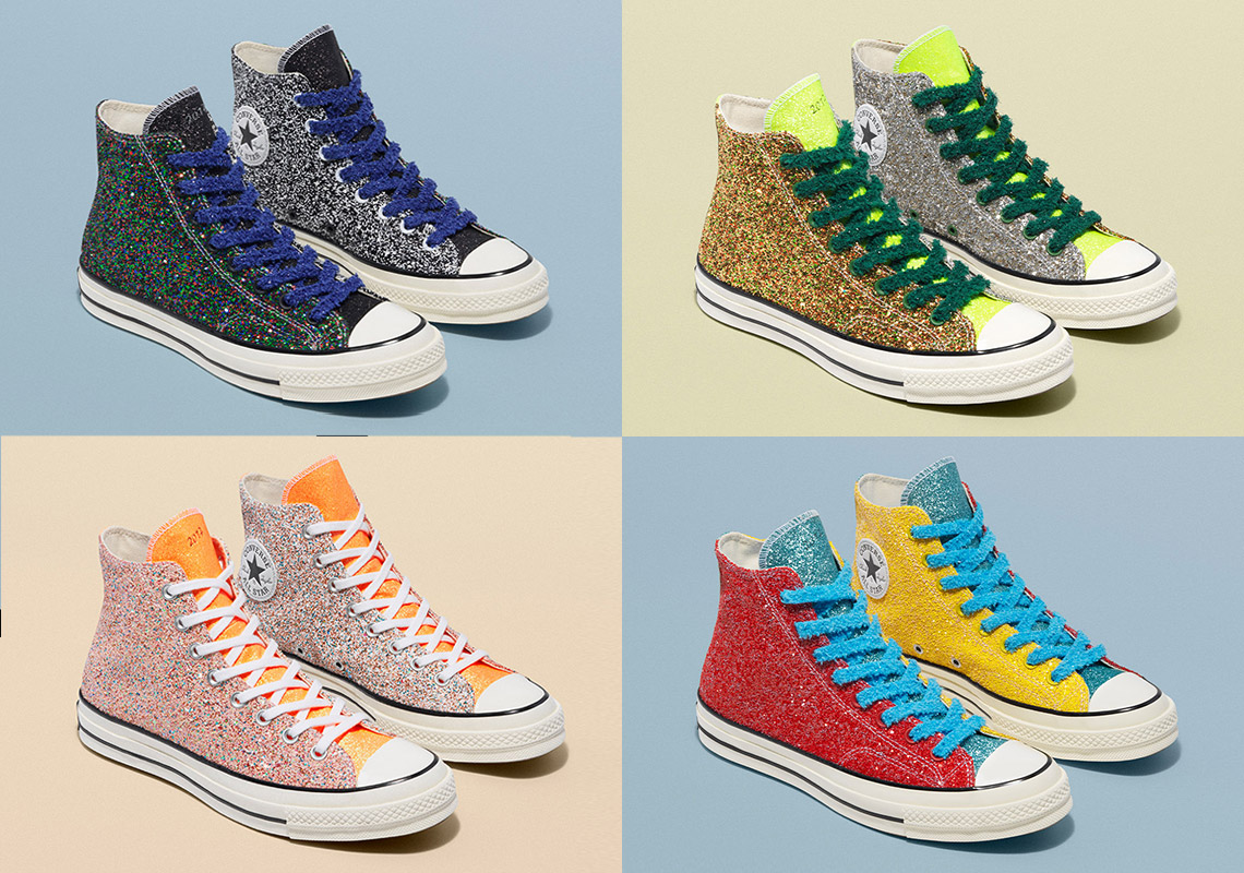 JW Anderson and Converse Revisit "Glitter Gutter" With Four Chuck 70s and a Run Star Hike
